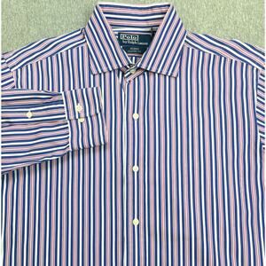Polo Ralph Lauren Shirt Mens 15 1/2 Striped Regent Classic Fit Button Up